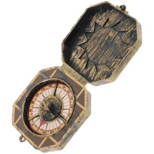 Vintage Pirate Compass Antique Brass Navigation Compass for Camping Hiking Gift