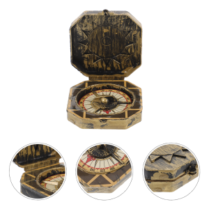 Vintage Pirate Compass Toy, Kids Adventure Gift, Halloween Costume Prop