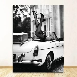Vintage Woman Perfume Canvas Wall Art