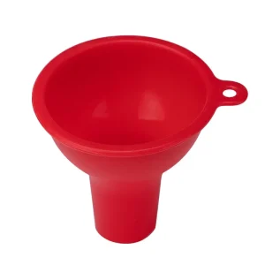 Wide Mouth Silicone Kitchen Funnel Large Diameter Food-Grade Pouring Tool for Oil & Beans