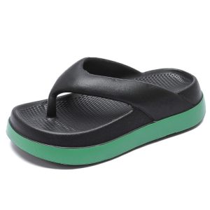 Women Flip Flops, Popular Design Casual Platform Sandals, Non-Slip Outdoor Slippers with High Elastic Support