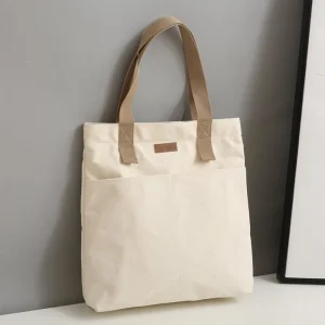 Womens Canvas Tote Bag Large Capacity Commuter Handbag for Practical Everyday Use