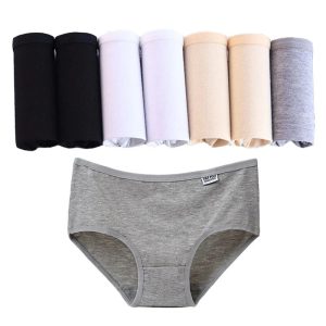 Womens Cotton Briefs Plus Size Underwear - Breathable & Comfortable Panties