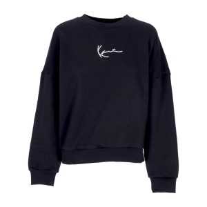 Women's Crewneck Sweatshirt Small Signature Crew Black