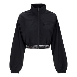 Women's Short Windbreaker W Crop Taping Windbreaker Black