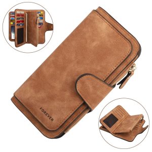 Women's Soft Leather Wallet Long Clutch Card Holder Purse Perfect Gift for Ladies