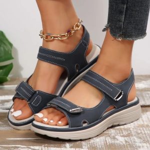 Womens Summer Wedge Sandals | Lightweight Non-Slip Platform Beach Shoes