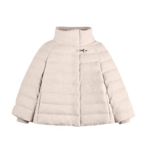 Women's jackets Fay - down cape raglan + hook - beige