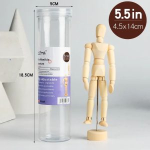 Wooden Drawing Mannequin Posable Artist Figure Art Reference Model with Gift Box