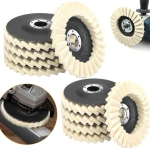 Wool Felt Polishing Buffing Discs for Metal, Stone & Wood Felt Flap Pads