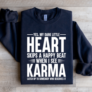 Yes My Dark Little Heart Skip A Happy Beat Sweatshirt