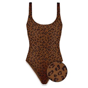 costumes whole woman Mc2 Saint Barth - lra shiny rhinestones leopard 18 - n.d.