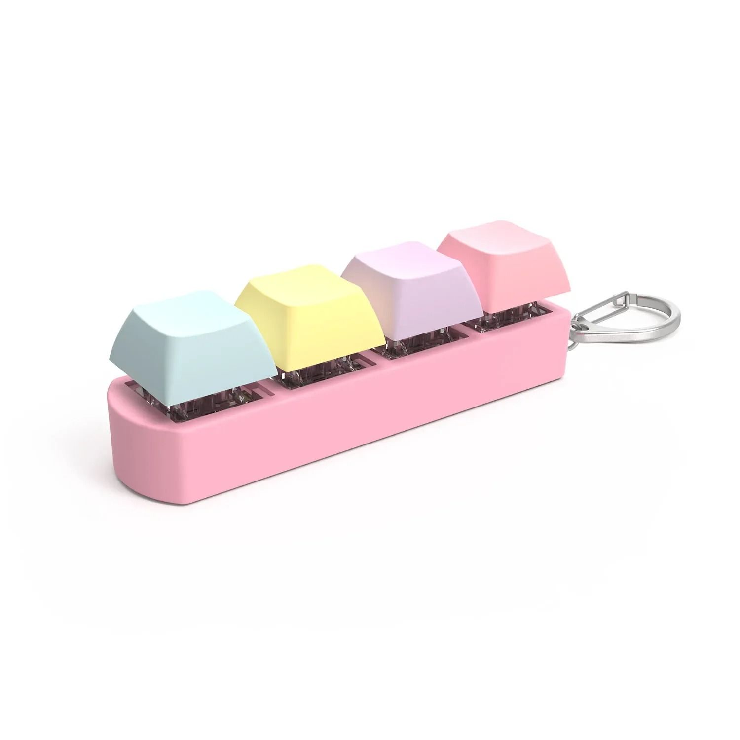 4-Key Mechanical Keyboard Fidget Keychain