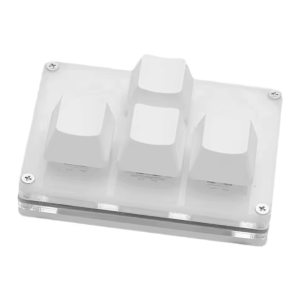 4-Key Programmable Mini Macro Keyboard - DIY USB Shortcut Keypad for Gaming & Productivity