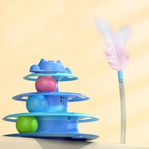 4-Layer Interactive Feather & Track Turntable