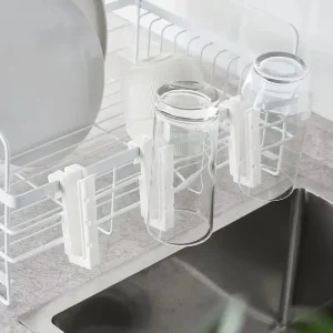 Adjustable Cup Drying Rack for Sink & Counter | Space Saving Bottle Holder Organizer