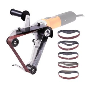 Angle Grinder Belt Sander Adapter for Pipe Polishing with Sanding Belts Thread