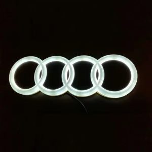 Audi Front Grill LED Emblem Light Car Logo Lamp Accessory