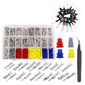 Automotive Connector Pins Kit with Terminal Removal Tool and 300 Wire Seals