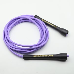 Boxing Rope Nylon Core PVC Fitness Skip Jump Rope for Double Unders, Smooth Workout Backup Rope with Overgrip