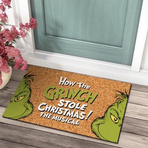 Christmas Door Mat - Outdoor Welcome Mat for Front Door, Funny Anti-Slip Rug (23.7 x 15.9 Inch)