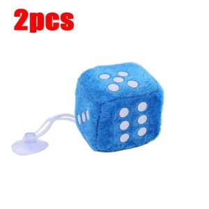 Classic Plush Velvet Hanging Car Dices