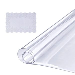 Clear Table Cover Protector Waterproof PVC Desk & Dining Table Protector