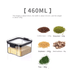 ClearStack Airtight Food Storage Containers - 5-Piece Stackable Pantry Storage Set for Grains, Snacks & Dry Foods