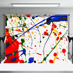 Colorful Splash Ink Graffiti Wall Photo Backdrop - Aperturee