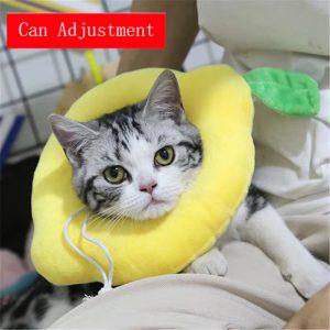 ComfortGuard Toast & Avocado Soft Cotton E-Collar - Adjustable Wound-Protection Shield for Dogs & Cats