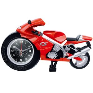 Creative Motorcycle Alarm Clock Desk Clock Model Decorative Shelf Gift