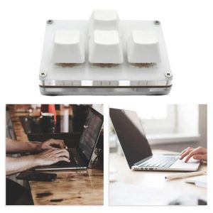 Custom 4-Key Programmable Mechanical Keypad - USB Shortcut & Macro Pad