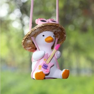 Cute Swing Duck Car Rearview Mirror Pendant
