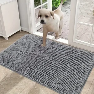 Dog Doormats for Muddy Paws, Absorbent Non Slip Washable Mat, Quick Drying Microfiber Mud Mat