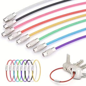 Durable Stainless Steel Key Rings Rust-Proof Keychain for Home, Car & Office Organization
