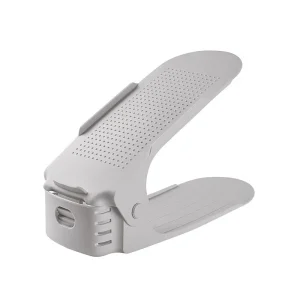 Footwear Support Slot Shoes Storage Rack, Adjustable Durable Organizer Stand for Space-saving Home Cabinet