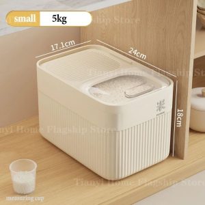 FreshSeal Rice Storage Container Airtight Grain Storage Box
