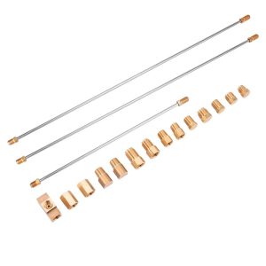 Front Line Lock Kit Brake Line and Fittings Install Assembly