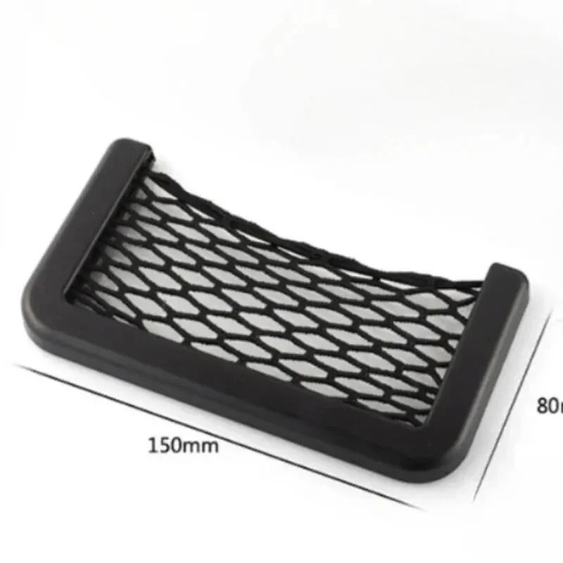 High-Elastic Automotive Mesh Organizer and Interior Utility Interface