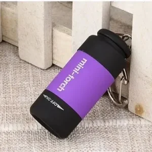 LED Micro Pocket Flashlight, Portable USB Rechargeable, Waterproof Key Chain Flashlight for Home