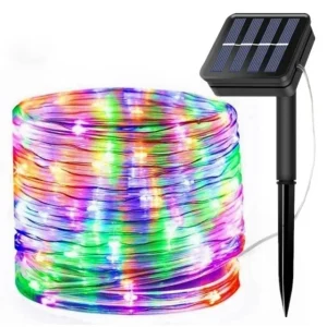 LED Waterproof Solar Rope Light, Outdoor Fairy String Lights for Garden, Lawn, Yard, Fence