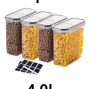 Large Airtight Food Storage Container Set for Pantry & Kitchen Organization