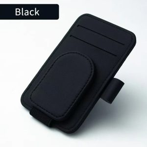 Leather Sun Visor Sunglasses & Card Holder