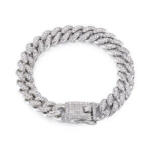 Luxury Rhinestone Dog Chain Collar For Stylish Pets