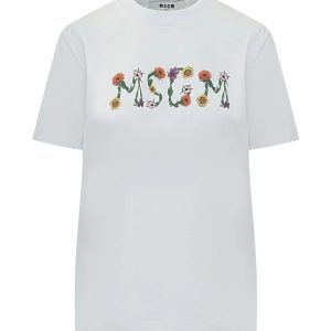 MSGM T-shirts and Polos White