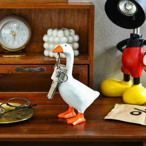 Magnetic Goose Key Holder, Cute Duck Storage Rack, Unique Simulation Goose Office Home Decor