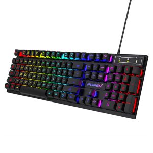 Mechanical Feel Gaming Keyboard, Keys Standard Keyboard for Windows, Laptop Computer, Gaming Peripherals