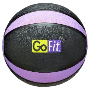 Medicine Ball Training Manual Set, 6 lb Textured Medicine Ball with Exercise Guide, Strength Training Workout Ball
