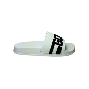 Men's Shoes Gcds Sliders logo chain white-black