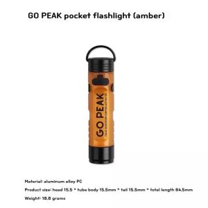 Mini LED Pocket Flashlight with Key Clip